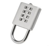 Système de verrouillage simplifié, mini serrure à combinaison pour armoires et sacs de voyage, combinaison à 8 chiffres pour un accès facile (argenté)