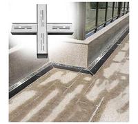 Système de vidange de tranchée en acier inoxydable avec connecteurs coudés à 90 degrés pour une installation efficace des égouts et des canaux de drainage