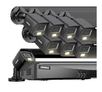 Système de vidéosurveillance, enregistreur DVR 8 canaux, kit de caméra de surveillance extérieure, noir, 2T