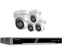 Système de vidéosurveillance IP-POE 8 MP 8CH 4K UHD NVR Audio MIC Couleur 4x Dôme Caméra 4MP (HDD 2 To pré-installé)