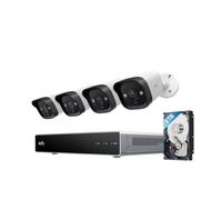 Système de vidéosurveillance NVR PoE eufy E40, 4 caméras Bullet 4K, extérieur avec câble, 4K UHD, 122°, Vision Nocturne Couleur, 24/7, détection IA, Stroboscope, 8 canaux NVR, 2 to préinstallés