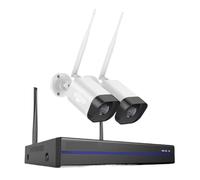 Système De Vidéosurveillance sans Fil 8MP, NVR 16 Canaux, Kit, Audio Bidirectionnel, Caméra PoE 4K, 2/4/6/8 Caméras Sécurité Wi-FI(None,16CH NVR 2Pcs Camera)