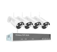 Système De Vidéosurveillance sans Fil H.265 8 Canaux 1080p Tuya NVR 2MP, Caméra Sécurité IP WiFi Étanche for Extérieur, Kit Surveillance Audio Et Vidéo(2T)