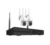 Système De Vidéosurveillance sans Fil NVR 16 Canaux, 4K 8MP, Vision Nocturne Couleur, Kit WiFi, Caméras D'extérieur IP66, Zoom X10 DéTection De Mouvement(3T,16CH NVR 2 Camera)