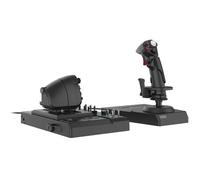Hori Système de vol HOTAS Elite pour PC – Double manette, fonction gouvernail, 200 fonctions – Noir