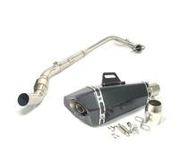 Système D'échappement Complet E&scape 51 Mm Moto Pour CF MOTO NK250 250SR, Silencieux Coudé Avant En Acier Inoxydable
