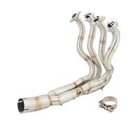Système D'échappement Complet En Acier Inoxydable, Pour Moto Pour ZX6R 636 2009 - 2022, Modification Connexion Tuyau Liaison Avant Et Central(1)