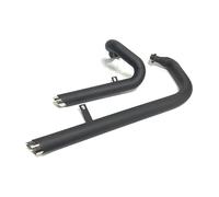 Système D'échappement Complet Moto Silencieux Coudé Pour Y&amaha Pour Virago Pour Dragstar 125 XV125 XV250(Noir)