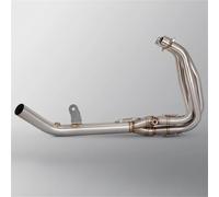 Système D'échappement Complet Sans Lacet Tuyau Liaison Avant Acier Inoxydable Connexion 51MM Ou Silencieux Pour ZX4R Exhaust Baffles