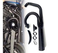 Système D'échappement De Moto Noir pour Harley Davidson Night Rod V-Rod Muscle Luther 2003 2004-2021 2 en 1 Accessoires Silencieux