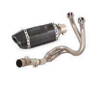 Système D'échappement De Moto Tuyau Liaison Avant Slip on 51 Mm Silencieux Échappement pour Kawasaki pour Ninja650 Z650 2017 2018 2019 2020 2021 2022 2023