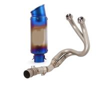 Système D'échappement De Moto Tuyau Slip on 51mm Silencieux Échappement Acier Inoxydable pour Kawasaki pour Ninja650 Z650 2017 2018 2019 2020 2021 2022 2023
