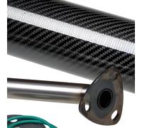 Système d'échappement Giannelli Silencieux Carbon High Up avec ABE pour Aprilia