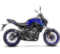 Système d'échappement LeoVince système complet LV-10 FULL BLACK RACING acier inoxydable noir pour Yamaha YZF-R7 MT-07 XSR A 700 ccm année 2021 - 2024