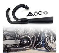 Système D'échappement Moto Noir pour Harley Davidson Night Rod V-Rod Muscle Luther 2003-2021 Accessoires 2 en 1 Silencieux