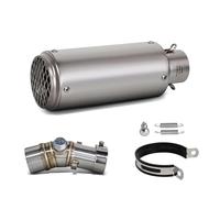 Système D'échappement Moto Pour Kawasaki Pour ER6N Pour ER6F 2006-2022 Slip On Line Projet Silencieux Moto Tuyau D'échappement Vélo De Rue Mi Lien Tube(A2 with Laser Logo)