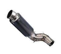 Système D'échappement Moto Pour Ninja Pour Z900 2017-2026 Adaptateur D'alliage D'échappement De Moto Tuyau Lien Moyen 60mm Ligne Course(Type C)
