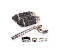Système D'échappement Moto Tuyau À Double Sortie Tube Liaison Intermédiaire Sans Lacet 51mm Silencieux DB Killer Pour FZ6 FZ6N FZ6S 2004-2011(4)