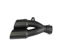 Système d'échappement Pot D'échappement Double Universel 51 Mm Moto Pour Z1000 Z400 Sortie Droite Gauche(C)