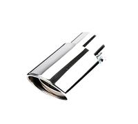 Système d'échappement Spécifications Du Tuyau D'échappement En Acier Inoxydable À Tube Unique Modifié Droit De Grand Diamètre Pour Capot Voiture(Straight silver)