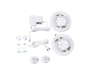 Système d'Éclairage LED 2 Bandes 120 cm avec Détecteur de Mouvement Installation Facile et Rapide Usage Multiple et Lumière Décorative Beliani ATRATO