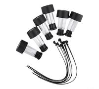 Système d'éclairage solaire pour piscines hors sol avec émission de lumière chaude et processus de charge naturelle de la lumière du jour (6 pièces)