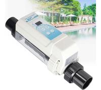 Système d'Électrolyse Au Sel, Cellule d'Électrolyse Au Sel, Chlore Générateur, Électrolyseur, Électrolyseur De Chlore pour Piscines, Chlorateur Au Sel,20g/h(≤85m³)