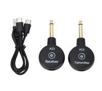 Système d'émetteur de récepteur de guitare sans fil à 2,4 GHz avec un jeu de fiche sonore de 6,35 mm Jack Play pour le clavier de violon de basse de guitare électrique 100 pieds