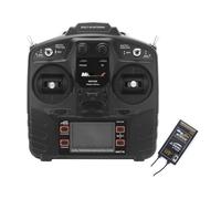 Système d'émetteur et récepteur télécommandés Universal 2.4G 8CH Compatible avec l'hélicoptère à voilure Fixe RC et la compatibilité(Right Hand)