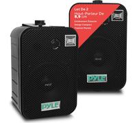 Système D'Enceinte Extérieur- Qualité Marine 2 Voies 300W -Woofer De 8,9 Cm Et Tweeter De 2,5 Cm-Monture Universelle Pour Mur/Plafond-Utilisable Dans La Piscine/Terrasse/Bateau