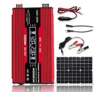 Système d'énergie solaire,Générateur avec prise 220V AC solaire solaire monocristallin panneau solaire solaire pack batterie extérieur RV De camping 18w panneau inclus,