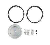 Système d'engrenages de Transmission par courroie 12T 30T, remplacement pour Traxxas 1/10 RC voiture sur chenilles, mise à niveau, pièces de bricolage argentées