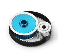 Système d'engrenages de transmission par courroie d'entraînement pour Tamiya TT02 TT-02 1/10 RC Pièce de mise à niveau 16T/40T Engrenage d'entraînement à faible bruit Poulie d'entraînement par