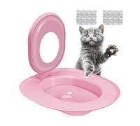 Système d'entraînement aux toilettes - Kit d'entraîneur de chat, alternative à litière | Conception de la bague graduée, processus de nettoyage facile, insert de siège durable avec guide étape par éta