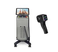 Système d'épilation laser - Épilateur laser - Appareil d'épilation au laser - Épilateur indolore - Épilateur laser - Épilation permanente - 755 808 1064 - Titane professionnel 3 vagues