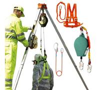 Système d'espace confiné - Treuil de 544,3/816,5/1179,3 kg avec protection contre les chutes de 10 m, parfait pour les travaux élevés, les puits, les trous d'homme et les égouts - Tial Safe Lift ar