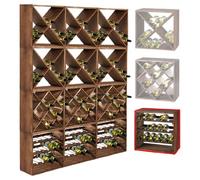 Système d'étagère à vin CUBE 50 tobacco module 4 standard - H50 x L50 x P25 cm