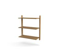 Système D'étagères MOD Modèle 11, Rail 1x875 + 3 Étagères en Chêne