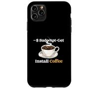 Système d'exploitation de Codage Linux Sudo Apt-Get Install Coffee Coque pour iPhone 11 Pro Max