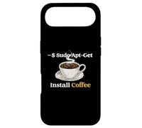 Système d'exploitation de Codage Linux Sudo Apt-Get Install Coffee Coque pour iPhone Air