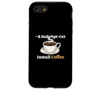 Système d'exploitation de Codage Linux Sudo Apt-Get Install Coffee Coque pour iPhone SE (2020) / 7/8