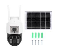 Système d'extérieur sans Fil de caméra Solaire 2.4g WiFi 1920 x 1080p 320 degrés PTZ pour Les fermes de Sites de Construction Pas d'électricité Pas d'environnement de réseau
