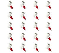 Système d'hydratation pour volaille - Kit d'abreuvoir pour caille, canard, oie, dinde - Connecteurs en T - Installation flexible - Plastique résistant aux intempéries - 20 ou 40 pièces - Installation