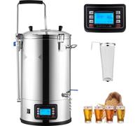 Système d'infusion électrique - brasseur de bière tout-en-un avec pompe et panneau - cuve de 35 l - mode auto/manuel - puissance 100-1800 W - température 25-100 ℃ - minuterie 1-180 min - mémoire de re