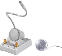 Système dinterphone bidirectionnel pour comptoir : Banque et Entreprise, Silencieux Automatique, Orientation à 360°, Communication bidirectionnelle, Volume réglable
