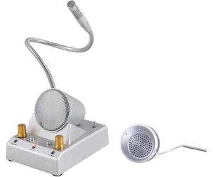 Système dinterphone bidirectionnel pour comptoir : Banque et Entreprise, Silencieux Automatique, Orientation à 360°, Communication bidirectionnelle, Volume réglable