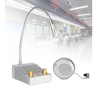 Système d'interphone double voie pour fenêtre, haut-parleur haute puissance, microphone avec interface d'enregistrement pour, interphone bidirectionnel pour banc, hôpital