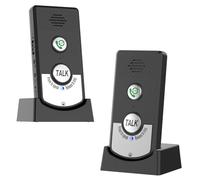 Système D'interphone sans fil 1000m, 2 Voies Longue Portée Cytophone de Voix, Cloches pour Interphone Filetage sans fil Vocal Bidirectionnel, Intercommandateur pour le Bureau, Maison (Noir)