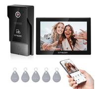 Système d'interphone vidéo 7 pouces, moniteur sans fil 4 fils WIFI 1080P, caméra de portier pour sonnette vidéo domestique, déverrouillage par carte Tuya 2M1D