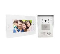 Système D'interphone Vidéo Filaire, écran TFT 7 Pouces, Sonnette de Visiophone Filaire, Sonnette Vidéo à Montage Mural, Prise en Charge de Connexion Multi-appareils, Vision
